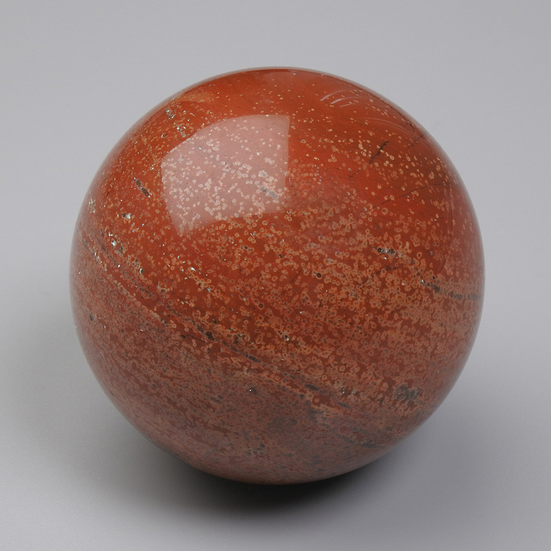 Natural Stone Souvenir Sphere Red Jasper, Diameter 40mm+