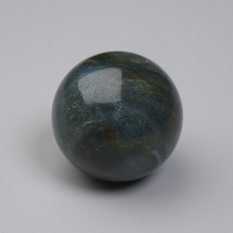 Natural Green Jasper Sphere, Diameter 30mm+