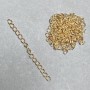 Extension Chain 7cm +/-, Gold Metal Colour, Pack (34g +/-)