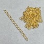Extra Findings Extension Chain 5cm +/- Yellow Gold Metal Colour, Pack (29g +/-)