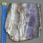Amethyst with Agate Natural Stone Souvenir Slab, 16x15.5x1cm+/- (Weight 556g)