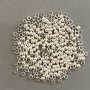 Crimp Fittings "Zahypi", diameter 2.5 mm, metal colour "Light Silver" 200g