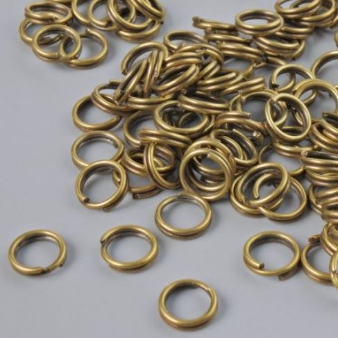 Findings Jump Ring, Diameter 6mm, Pack 990g, Bronze Colour