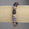 Charoite Tumbled Bead Bracelet, Diameter 11x10.5mm+/-, Length 18cm+/-, Stretch