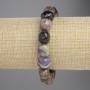 Charoite Tumbled Bead Bracelet, Diameter 11x10.5mm+/-, Length 18cm+/-, Stretch
