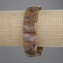 Petersite Link Bracelet, diameter 18x13mm+-, length 18cm +- stretch