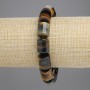 Hawk's Eye Cylinder Bracelet, Diameter 14x11.5mm+/-, Length 18cm+/-, Stretch