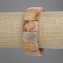 Fossilised Coral Link Bracelet, diameter 20x15mm+-, length 18cm +- stretch
