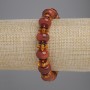 Agate Smooth Rondelle Bracelet, diameter 11.5x7.5mm+- 10x4mm+- 8x1mm+-, length 18cm+- stretch