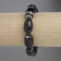 Agate Barrel Bracelet, diameter 18x13mm+- rondelle 6x3mm+-, length 18cm+- stretch