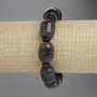Agate Barrel Bracelet, diameter 18x14mm+- rondelle 6x3mm+-, length 18cm+- stretch
