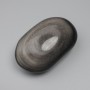 Natural Stone Silver Sheen Obsidian Tumbled No Hole 60x42mm+- (per 100g+-)