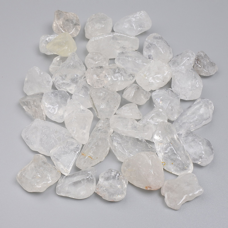 Natural Stone Rock Crystal Chips No Hole 12-20x12-14mm+- (per 100g+-)