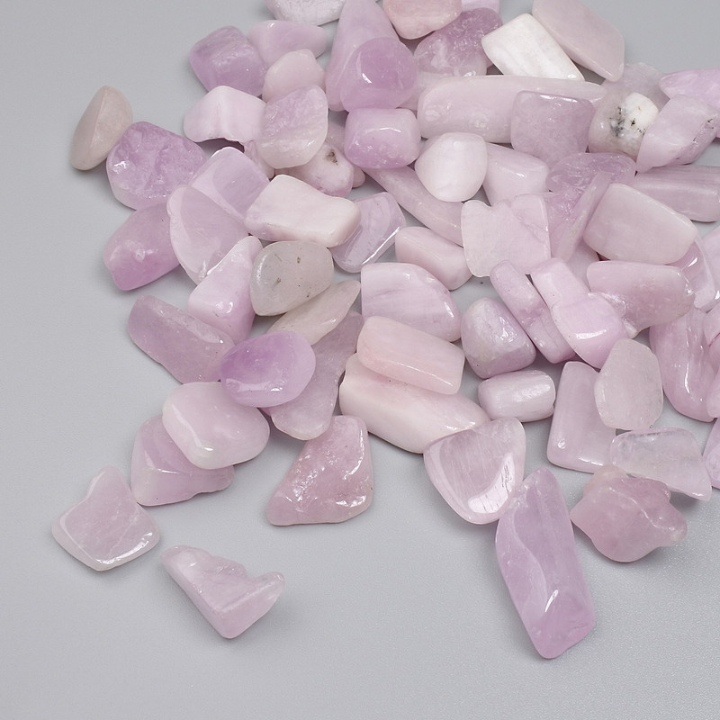 Natural Stone Kunzite Chips No Hole 12-17x10-12mm+- (per 100g+-)