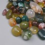 Natural Stone Multicoloured Agate Tumbled No Hole 11-24x9-12mm+- (per 100g+-)