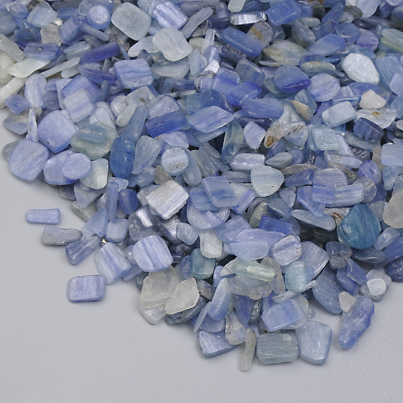 Natural Kyanite Stone Chips without Hole 5-7x2-7mm+- (per 100g+-)