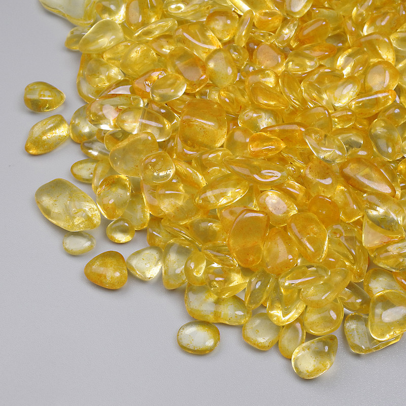 Citrine Chips without Hole 7-14x7-9mm+- (per 100g+-)