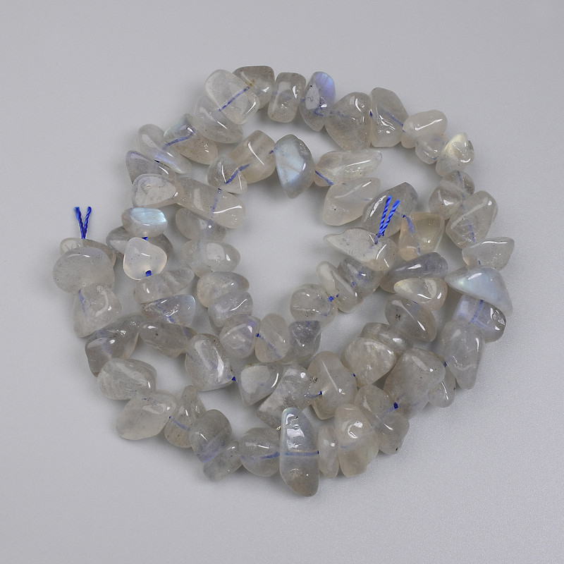 Labradorite Chip Beads 10-13x3-5.5mm+- on a String, Length 39cm+