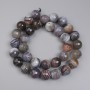 Botswana Agate Faceted Round Beads, Diameter 12mm+- on a String, Length 38cm+