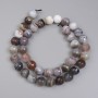 Botswana Agate Faceted Round Beads, Diameter 10mm+- on a String, Length 39cm+