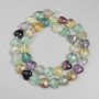 Fluorite Heart Beads, diameter 10mm+- on a strand, length 37cm+