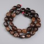 Garnet Hessonite Nugget Beads, diameter 11-13x9-11mm+- on a strand, length 38cm+