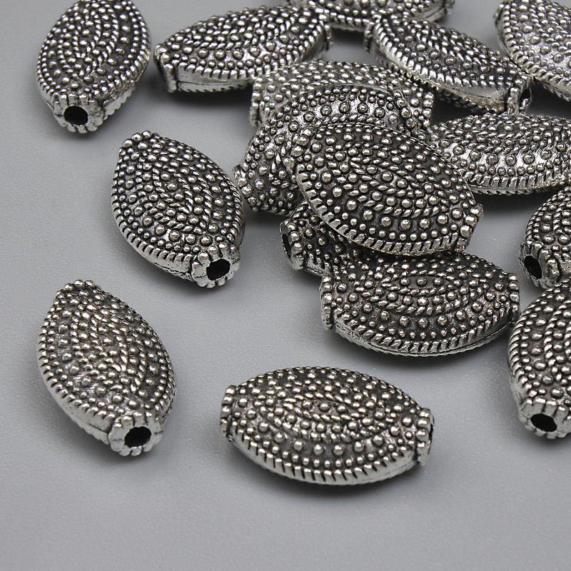 Spacer Bead Finding, silver-tone metal, diameter 12.5x7mm+/-, hole diameter 1.7mm+/-, pack 20g ~15pcs+