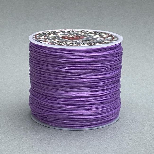 Craft Elastic Cord Bobbin, Colour Light Purple, Length 30m +