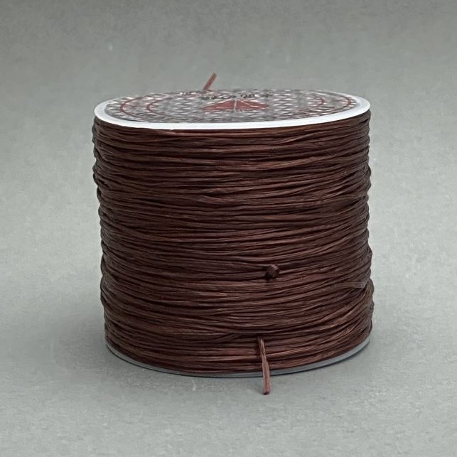 Craft Elastic Cord Bobbin, Colour Brown, Length 30m +