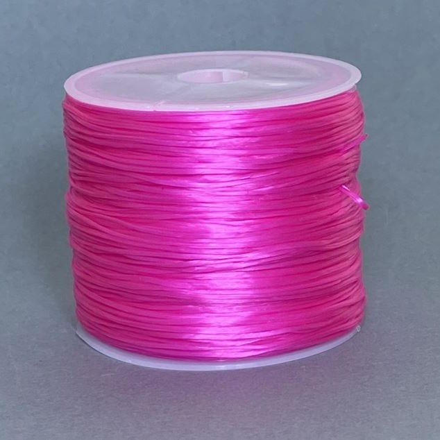 Craft Elastic Cord Bobbin, Colour Pink, Length 30m +