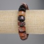 Agate Rondelle Bracelet, Diameter 15x7-7.5mm+- Rondelle 8x1mm+-, Length 18cm+- Stretch