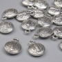 St. Benedict Pendant Charm, Silver Metal Colour, Diameter 13x10mm+/-, Pack 20g (~16pcs)