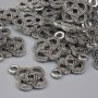 Celtic Knot Pendant Charm, Silver Metal Colour, Diameter 17x13mm+/-, Pack 20g (~23pcs)