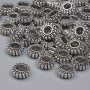 Bead Spacer Finding, Silver Metal Colour, Diameter 7x3mm+/-, Hole 2.8mm+/-, Pack 20g (~41pcs)
