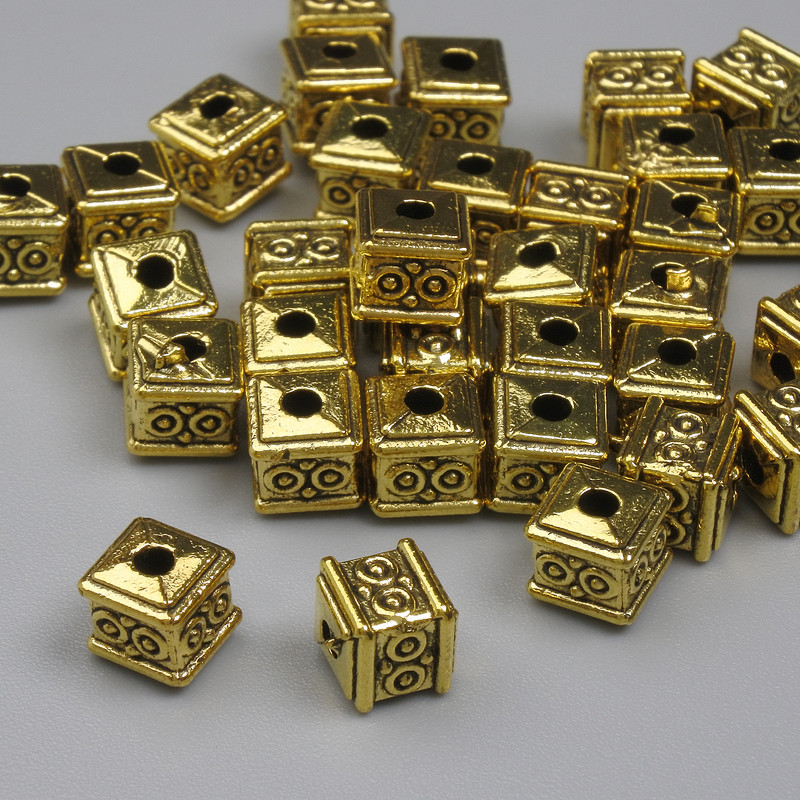 Jewellery Findings Rondelle Spacer Bead, Gold Metal Colour, Diameter 5x5mm+/- Hole 1.5mm+/- Pack 20g (~36 pcs)
