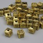 Jewellery Findings Rondelle Spacer Bead, Gold Metal Colour, Diameter 5x5mm+/- Hole 1.5mm+/- Pack 20g (~36 pcs)