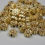 Jewellery Findings Rondelle Spacer Bead, Gold Metal Colour, Diameter 6x3mm+/- Hole 1.3mm+/- Pack 20g (~50 pcs)