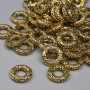 Gold-Tone Metal Spacer Bead, Diameter 8.5x2mm +/- Hole 3.5mm +/- Pack 20g (~50pcs)