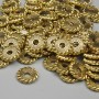 Gold-Tone Metal Spacer Bead, Diameter 8x1.5mm +/- Hole 2mm +/- Pack 20g (~80pcs)