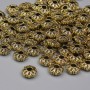 Gold-Tone Metal Spacer Bead, Diameter 5.5x2.5mm +/- Hole 1.8mm +/- Pack 20g (~94pcs)