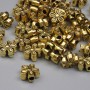 Gold-Tone Metal Spacer Bead, Diameter 7x3mm +/- Hole 1.5mm +/- Pack 20g (~47pcs)