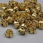 Gold-Tone Metal Spacer Bead, Diameter 6x4mm +/- Hole 1.5mm +/- Pack 20g (~37pcs)
