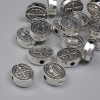 St. Benedict Bead Insert Finding, Silver Metal Colour, Diameter 10x8mm+-, Hole Diameter 1.5mm+-, Pack 20g (~19pcs)