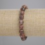 Ocean Jasper Bracelet Smooth Round Bead, Diameter 8mm+-, Length 18cm+- Stretch