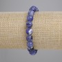 Sodalite Bracelet Smooth Round Bead, Diameter 8mm+-, Length 18cm+- Stretch