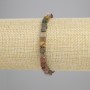 Picasso Jasper Bracelet Cube 4.5x4.5mm+-, Length 18cm+- Stretch