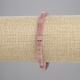 Rhodonite Bracelet Cube 4.5x4.5mm+-, Length 18cm+- Stretch