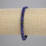 Lapis Lazuli Bracelet Cube 4.5x4.5mm+-, Length 18cm+- Stretch
