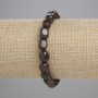 Bronzite Bracelet Tumbled Beads, Diameter 7-12x7-8mm+-, Length 18cm+- Stretch