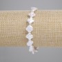 Baroque Pearl Bracelet, Petrol Tint Clover, Diameter 8.5-10.5x8.5mm+-, Length 18cm+- (Stretch)